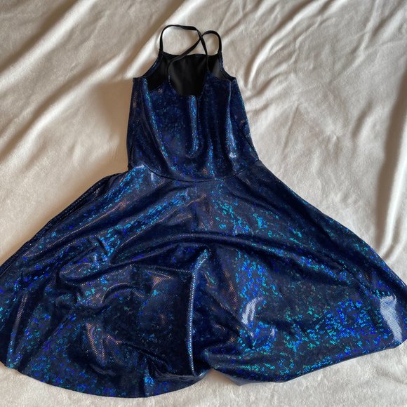 Blackmilk Shattered Sapphire Reversible Strap Dress- - Picture 4 of 4